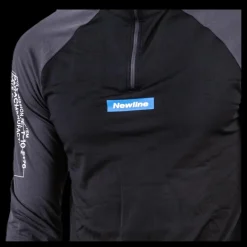 New Newline Warm Zip Shirt Black/Grey Svart och Grå
