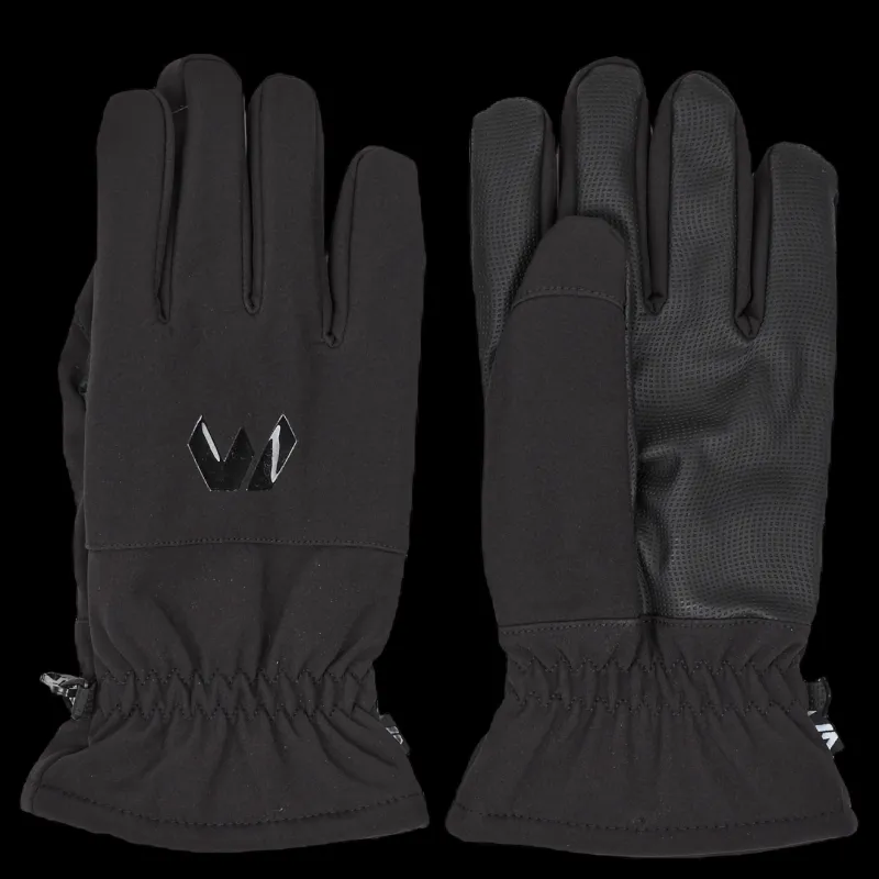 Sale Whistler Wasio Softshell Gloves Black Svart