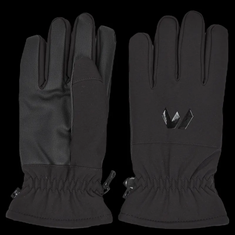 Sale Whistler Wasio Softshell Gloves Black Svart