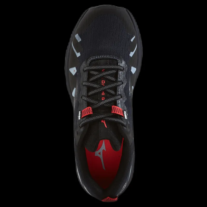 Sale Mizuno Wave Daichi 6 Black/Grey/Red Svart
