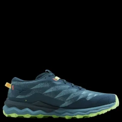 New Mizuno Wave Daichi 7 Orion Blue/misty Blue/neo Lime Blå