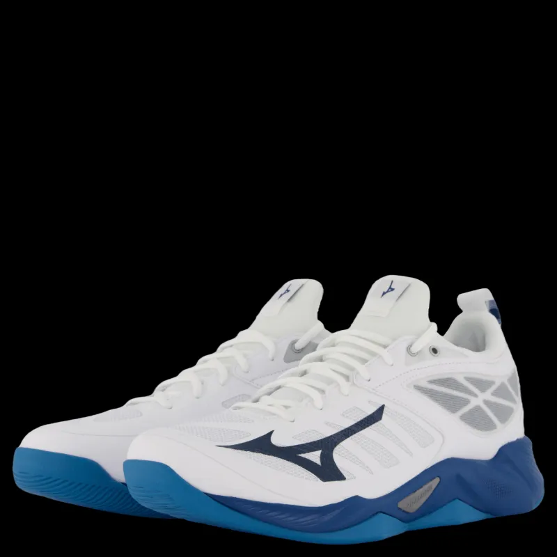 Mizuno Wave Dimension White/sailor Blue/silver Flerfärgad Sale