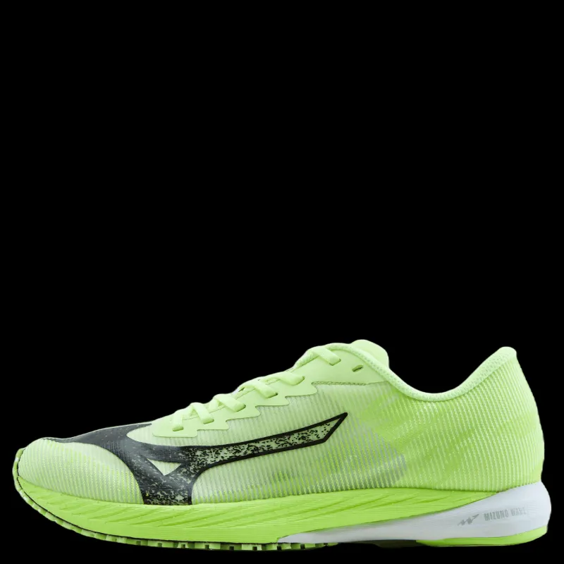 New Mizuno Wave Duel 3 Black/neo Lime/white Grön