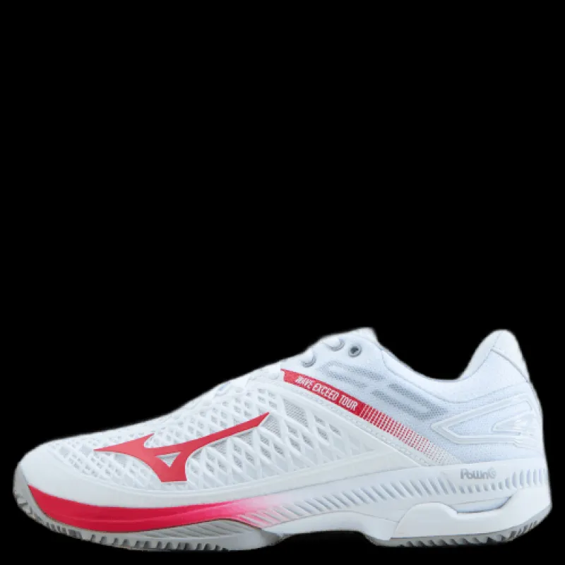 Outlet Mizuno Wave Exceed Tour 4 Cc W White / Rose Red / Nimbus Clou Vit