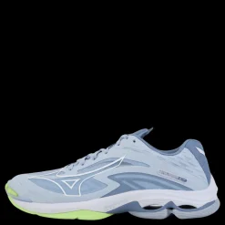 Mizuno Wave Lightning Z7 W Heather/white/neo Lime Blå Sale