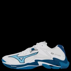 Discount Mizuno Wave Lightning Z8(u) White/moroccan Blue/silver Blå och Vit