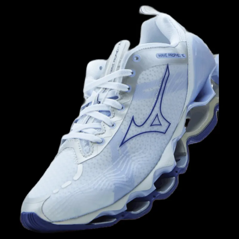 Sale Mizuno Wave Prophecy X W White / Vision Violet / Galaxy Blå