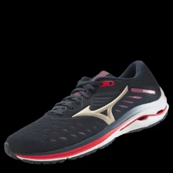 Mizuno Wave Rider 24 Blue/Purple/Gold Flerfärgad Best