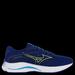 Outlet Mizuno Wave Rider 27 Navy Peony/sharp Green/swim Ca Blå