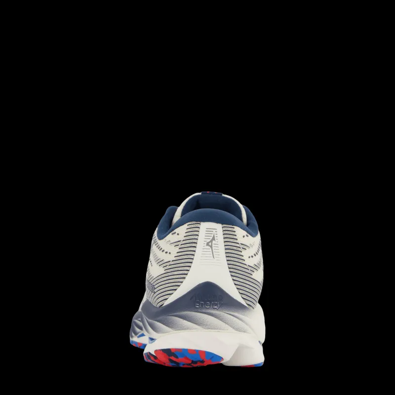 Hot Mizuno Wave Rider 26 Snow White/silver/ibiza Blue Flerfärgad