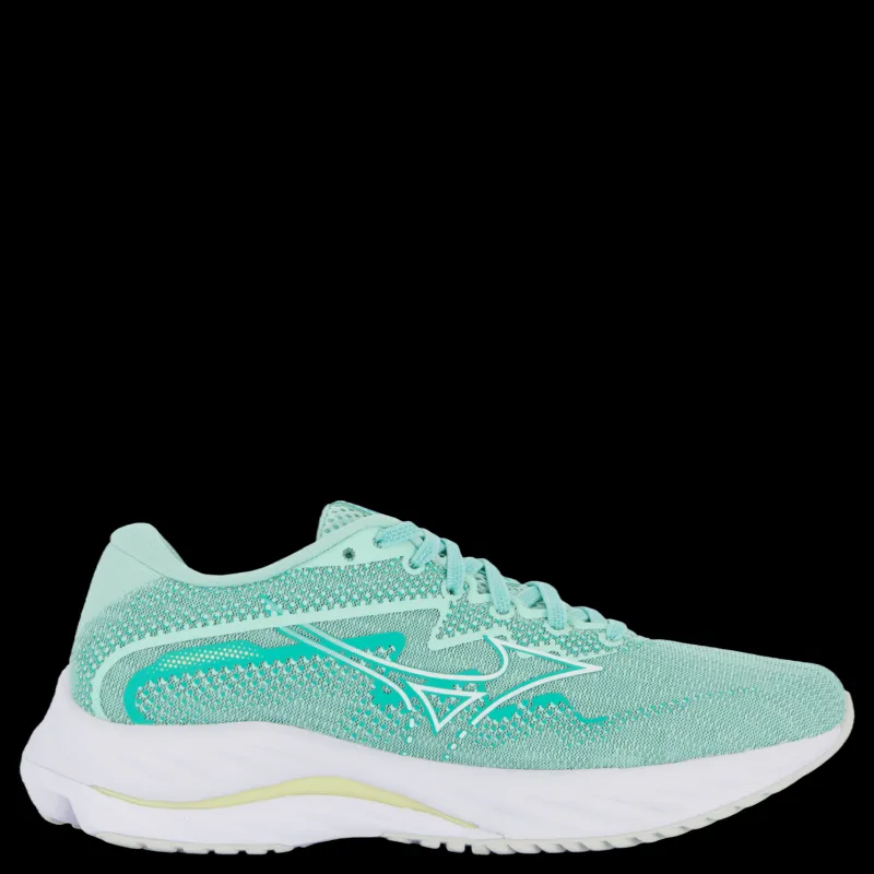 Mizuno Wave Rider 27 W Eggshell Blue/white/anise Flow Blå Clearance