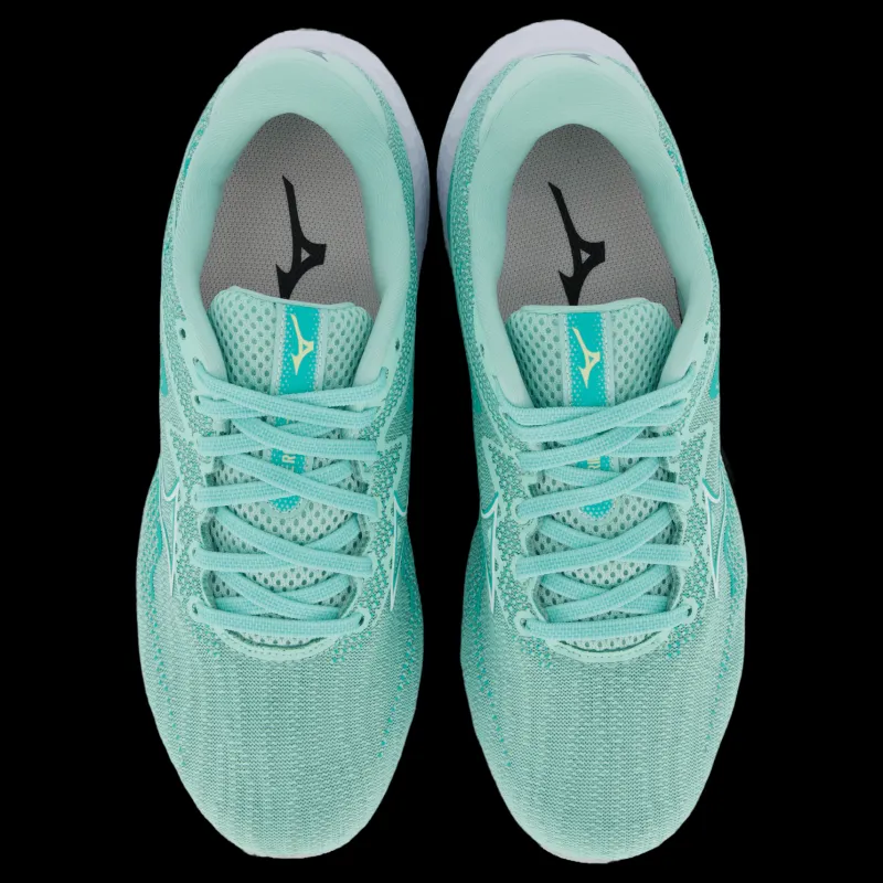Mizuno Wave Rider 27 W Eggshell Blue/white/anise Flow Blå Clearance