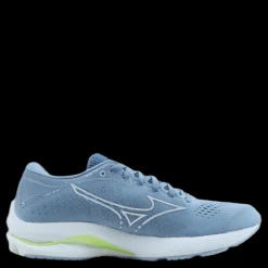 Mizuno Wave Rider 25 W Heather/white/neo Lime Blå New