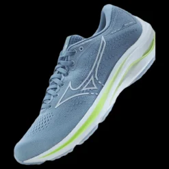 Mizuno Wave Rider 25 W Heather/white/neo Lime Blå New