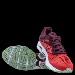 Clearance Mizuno Wave Rider 23 White/Red Vit och Röd