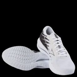 Mizuno Wave Rider 26 White/white/black Vit och Svart Clearance
