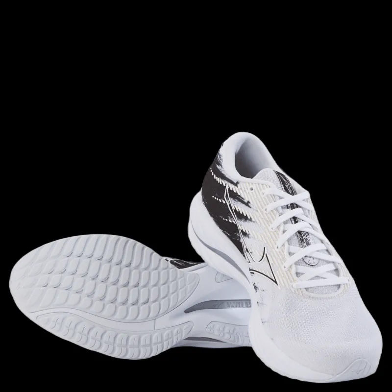 Mizuno Wave Rider 26 White/white/black Vit och Svart Clearance