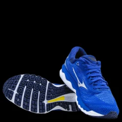 Mizuno Wave Sky 3 Blue/White Blå Best