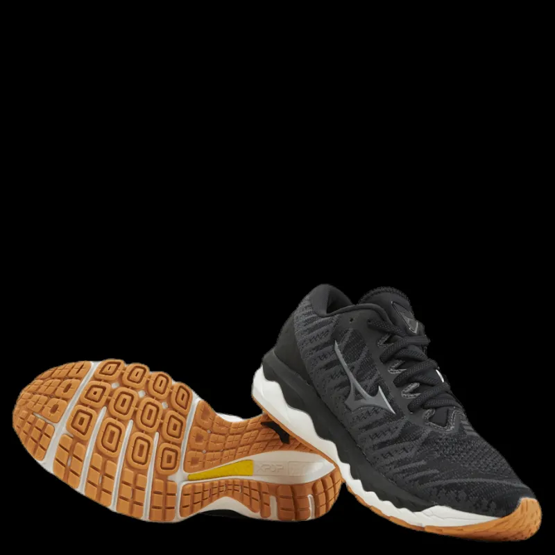 Online Mizuno Wave Sky 4 Waveknit Black Svart
