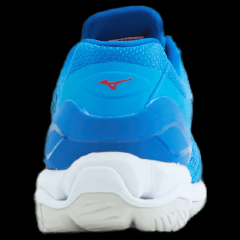 Outlet Mizuno Wave Stealth V French Blue / White / Ignition Blå