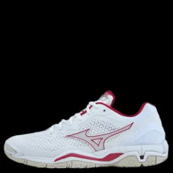 Clearance Mizuno Wave Stealth V W White / White Sand / Persian R Vit