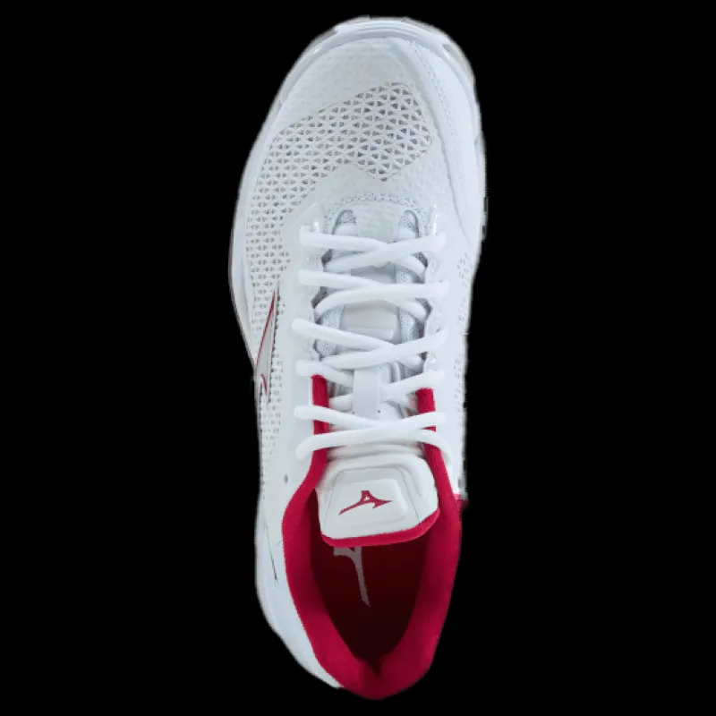 Clearance Mizuno Wave Stealth V W White / White Sand / Persian R Vit