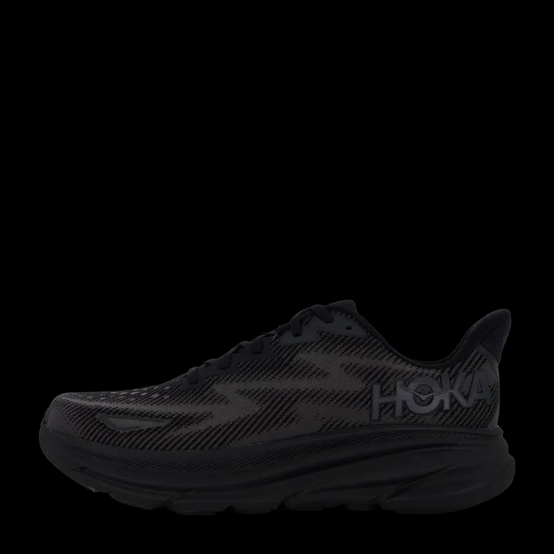 Clearance Hoka W clifton 9 Black / black Svart