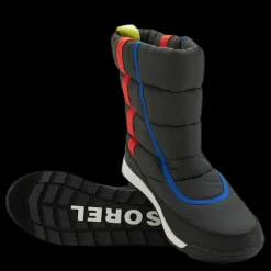 Sorel Whitney II Puffy Mid Junior Blue/Grey/Red Blå, Grå och Röd Online