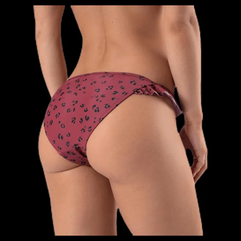Waikani Beachwear Wikolia Frill Brief Patterned/Red Mönstrad och Röd