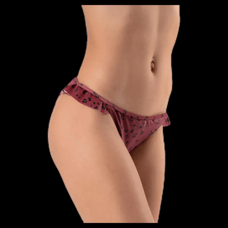 Waikani Beachwear Wikolia Frill Brief Patterned/Red Mönstrad och Röd