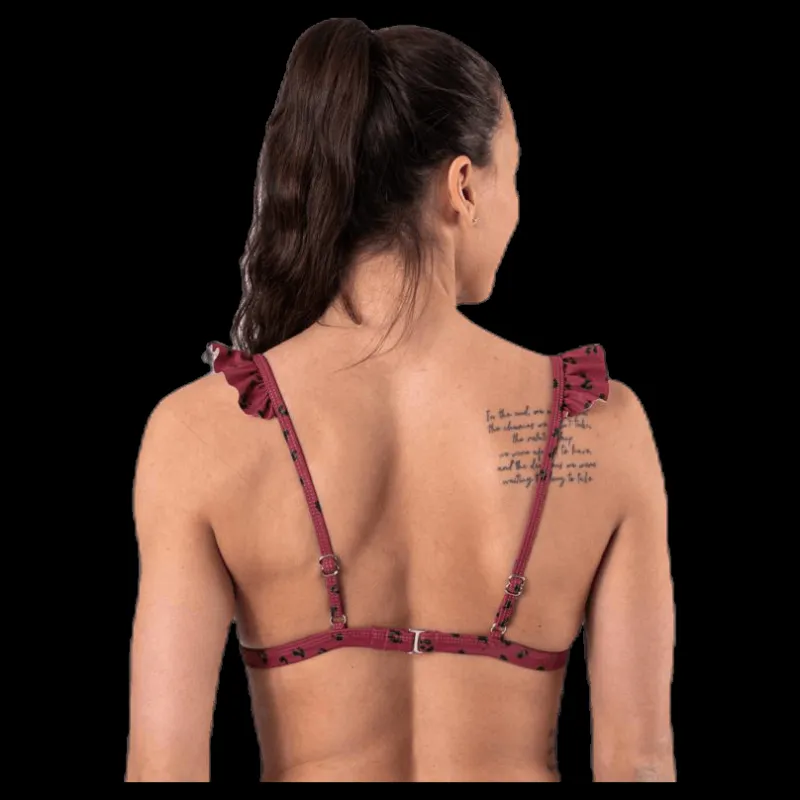 Online Waikani Beachwear Wikolia Frill Top Patterned/Red Mönstrad och Röd
