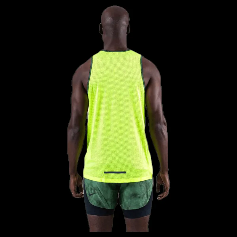 Nike Wil Run Tank Mesh Green Gul Sale