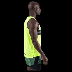 Nike Wil Run Tank Mesh Green Gul Sale