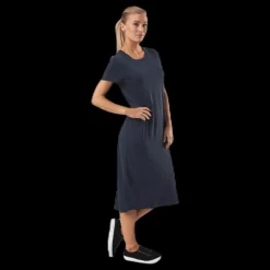 Online Only Willow Life S/S Dress Blue Blå