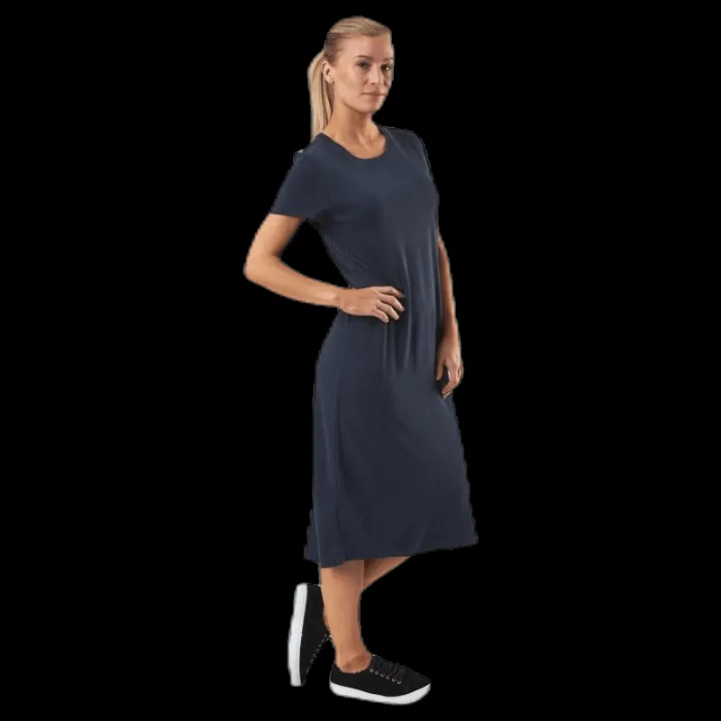 Online Only Willow Life S/S Dress Blue Blå