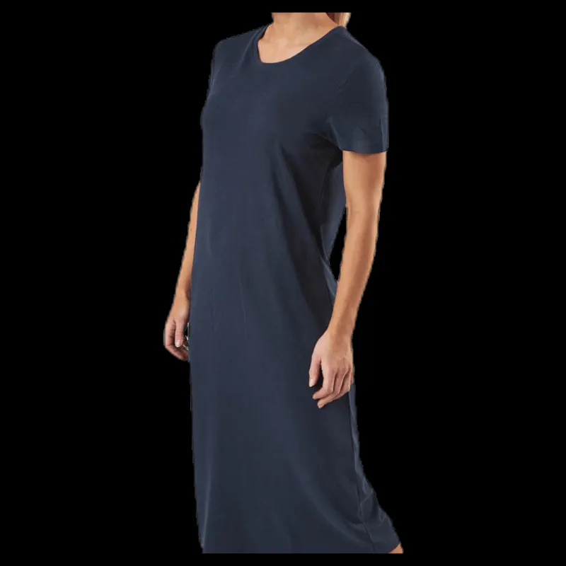 Online Only Willow Life S/S Dress Blue Blå