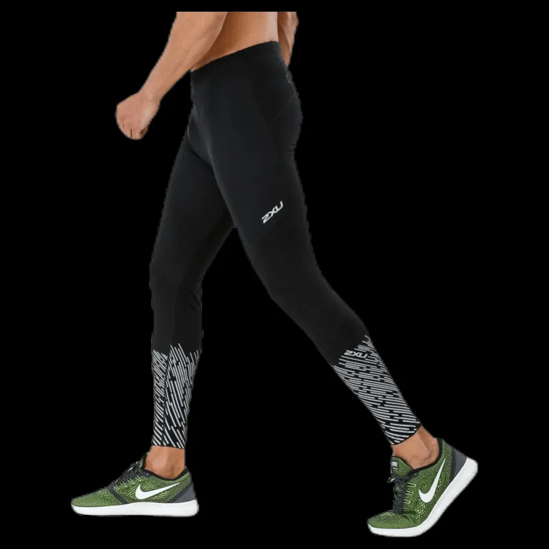 New 2XU Wind Defence Compression Tights M Black/Silver Svart och Silver