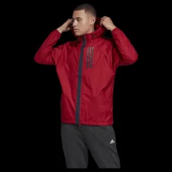 adidas Wind Jacket Lined Red Röd Clearance