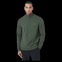 Lyle & Scott Windshield 1/2 Zip Midlayer X65 Cactus Green Grön