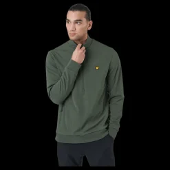 Lyle & Scott Windshield 1/2 Zip Midlayer X65 Cactus Green Grön