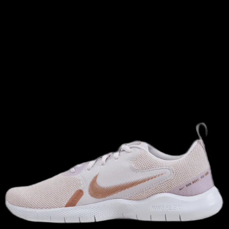 Clearance Nike Wmns Flex Experience Run 10 Champagne/mtlc Red Bronze-ligh Röd