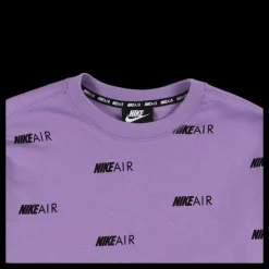 Sale Nike Wmns Printed Fleece Crewneck Pink Lila