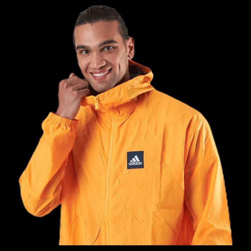 adidas W.N.D. Jkt Orange Gul Sale