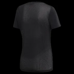 adidas Women D2M Logo T-Shirt Black / Grey Six Svart Clearance