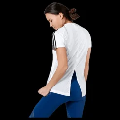 adidas Women D2M 3S T-Shirt White / Black Vit Best