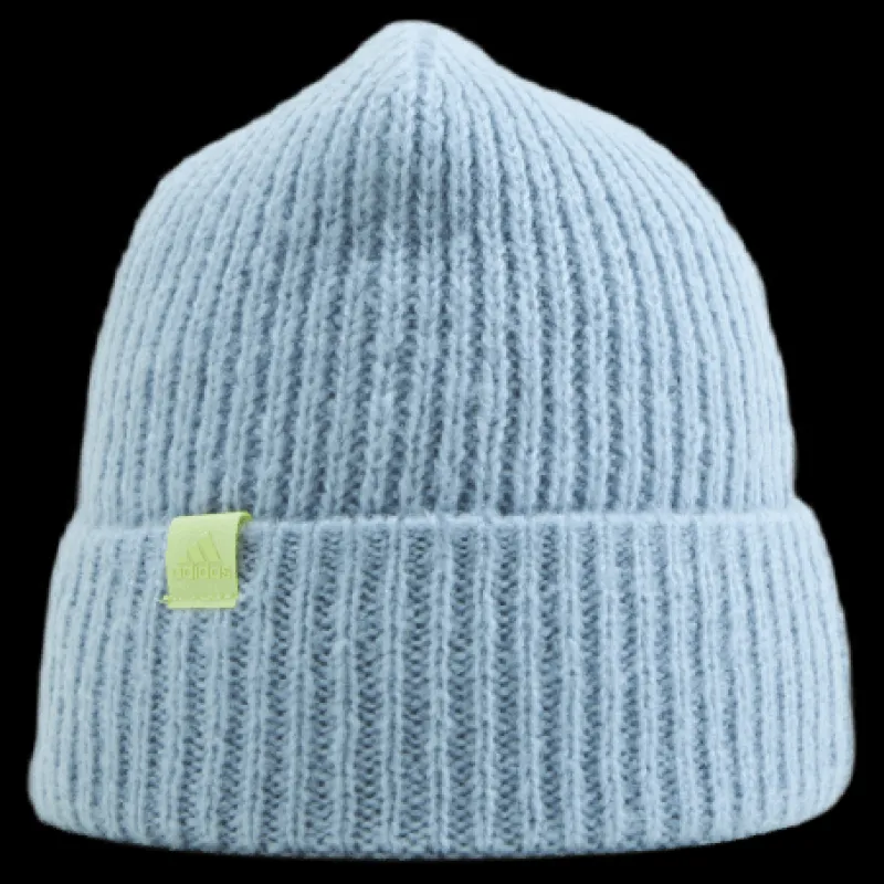 adidas Womens Cuff Beanie Halo Blue / Pulse Yellow / Pulse Yellow Blå Hot