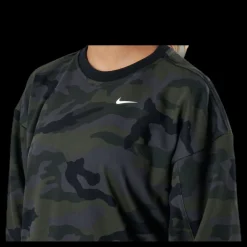Clearance Nike Women'S Dri-Fit Get Fit Training Crew Thunder Grey/White Grön