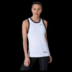 Nike Women's Dri-Fit Tank Vit och Svart Sale