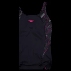 Speedo Womens Hyperboom Splice Muscle Black/pink Svart och Rosa Outlet