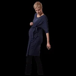 Boob Wonton Dress Blue Blå Best